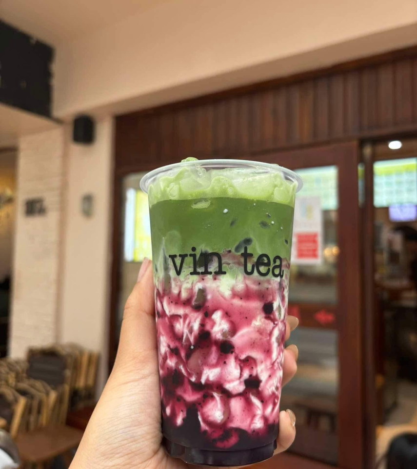 Matcha việt quất kem muối